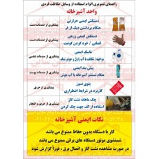 دستورالعمل ایمنی الزام استفاده از وسایل ایمنی واحد آشپزخانه